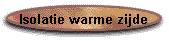 Isolatie warme zijde